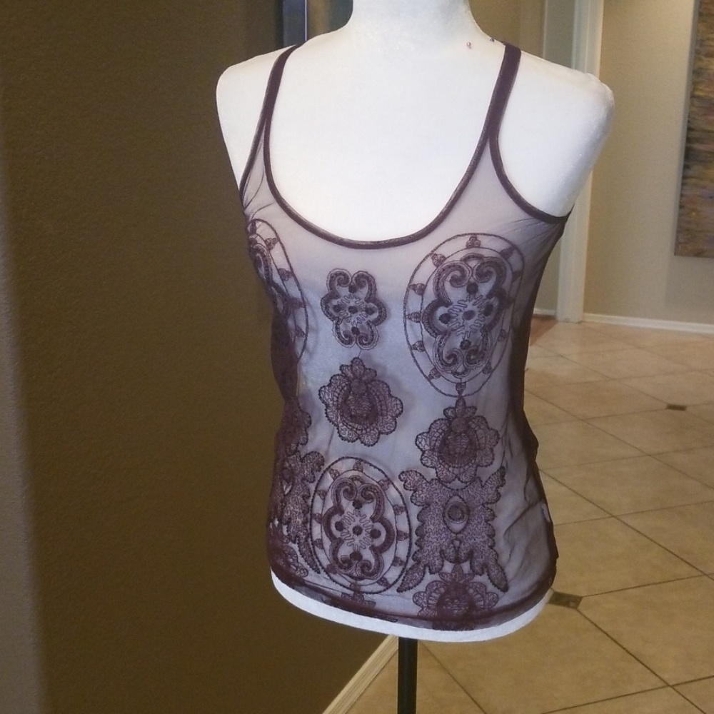 American Eagle beaded tank